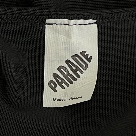 Womens Size Medium Black Mini Slip Dress Rhinestone Strap Cowl Neck Y2K Recycled - Picture 5 of 6